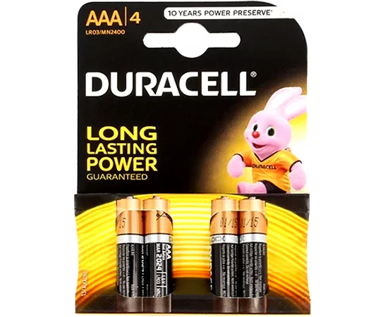 40 piles LR03 AAA (10 blisters) Duracell Plus R03 AAA