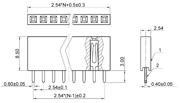 DS1023-1*16S21 CONNFLY Socket pin strips