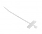 Cable tie with labeling 100x2.5mm white