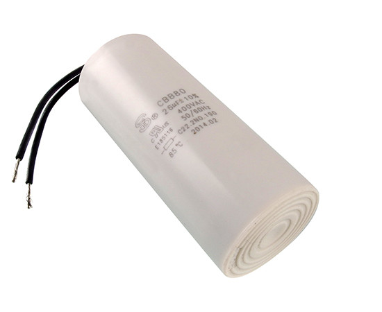 CBB80 400VAC/26UF 40x93mm Capacitor for lamps