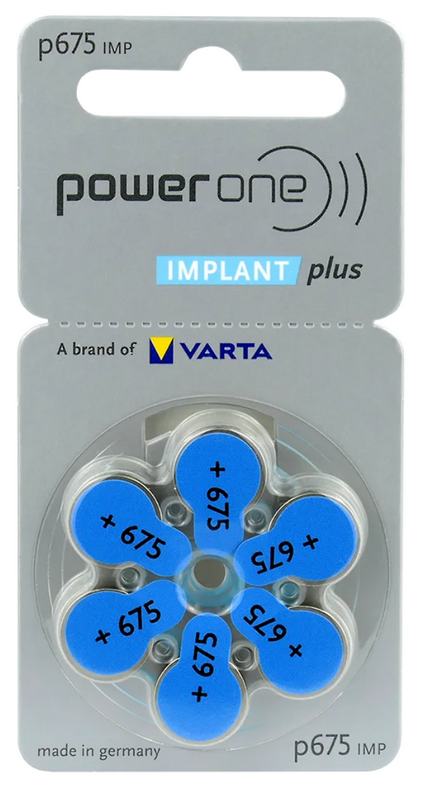 Varta P675 Implant Plus || 675 Varta Implant Plus Battery