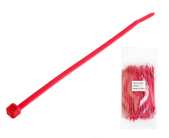Cable tie standard 100x2.5mm red