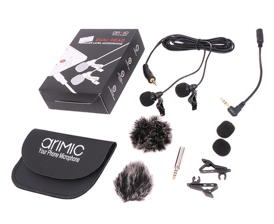 AriMic Dual-Lavalier-Mikrofon