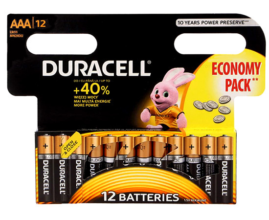 LR3/AAA/MN2400(K12) ECONOMY PACK || LR03/AAA Duracell-Batterie