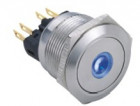 Vandal proof push button switch; W22F11DB12/S