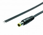 Kabel DC wtyk prosty 2.5x5.5/25cm RoHS || DC Cable straight plug 2.5x5.5/25cm