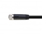 M8-F04-T-1.5-PVC RoHS || M8 type connector, WAIN M8-F04-T-1.5-PVC, female, angled, number of contacts: 4