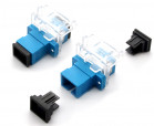 Glasfaseradapter, Singlemode SC/PC SM, Simplex, blau